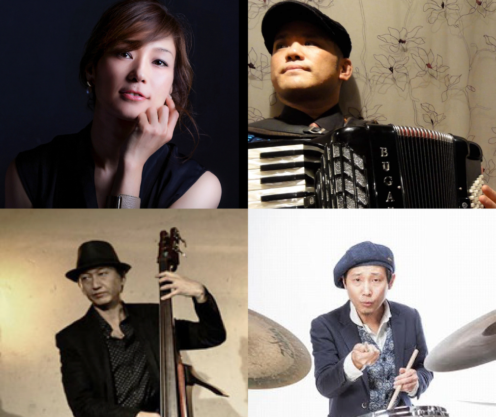 yuki(vo)BAND Tito Monte(p,acc)大久保健一(b)野村陽三(ds)