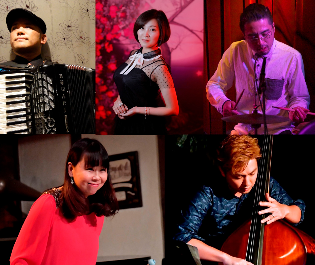 大友玲子(vo)BAND TitoMonte(p,acc)山下真理(vib)出宮寛之(b)山下佳孝(ds)