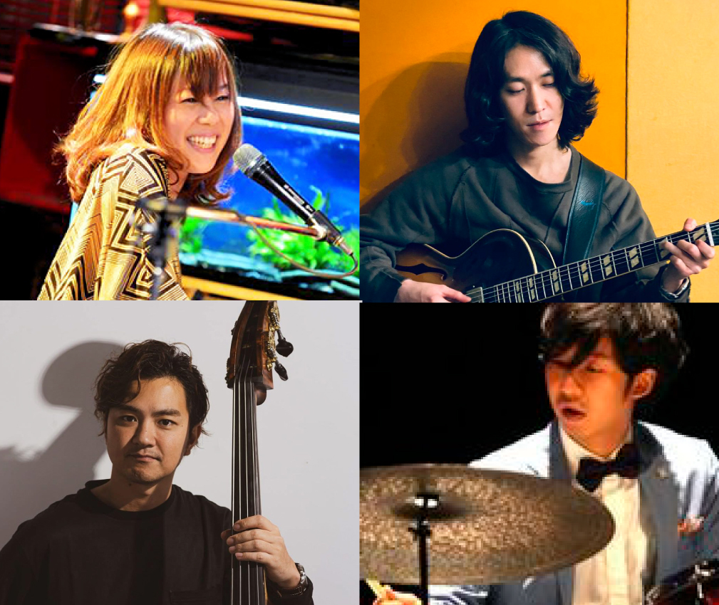 森谷ワカ(p,vo)BAND 成瀬明(gt)出宮寛之(ｂ)浅井翔太(ds)