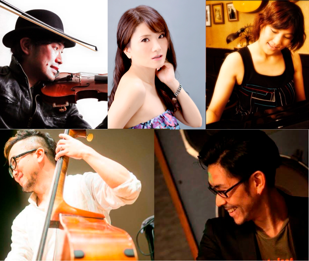 柚希(vo)BAND 高橋誠(vn)中嶋美弥(p)長谷川英喜(b)砂掛裕史郎(ds)