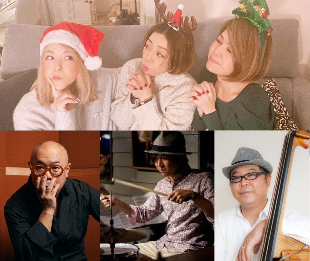 黒兎クリスマスコンサート2025 神谷えり(vo)久保舞子(vo)juju sumire(vo)後藤浩二(p)島田剛(b)浅井翔太(ds)