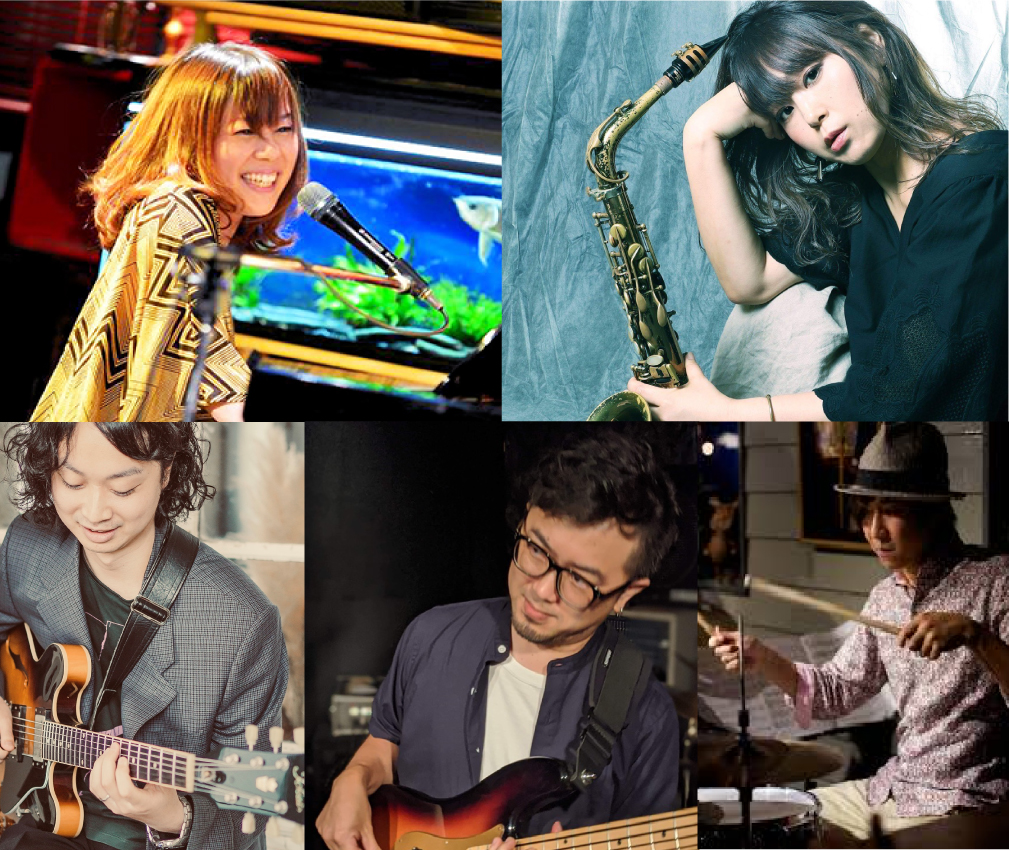 Waka-Fumi Band!!Christmas Live 森谷ワカ(vo,p)早川ふみ(as)竹内勝哉(gt)長谷川英喜(b)浅井翔太(ds)