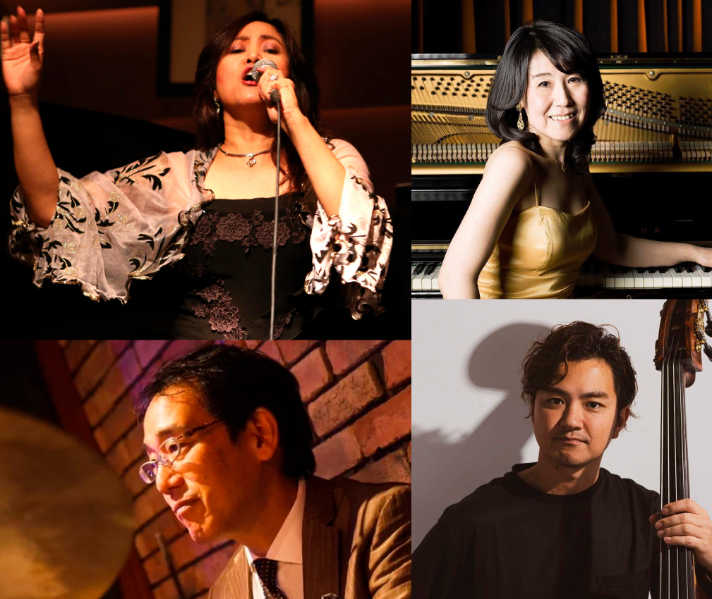 Maritess(vo) with Masaco Trio The Aquarius Masaco西嶋(p)出宮寛之(ba)笹森将稔(ds)