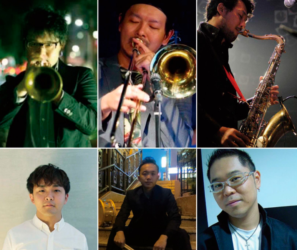 天野雅康(ds)Sextet 長瀬良司(tp)瀬利優彰(ts)餌取雄一郎(tb)平光広太郎(p)島田剛(b)