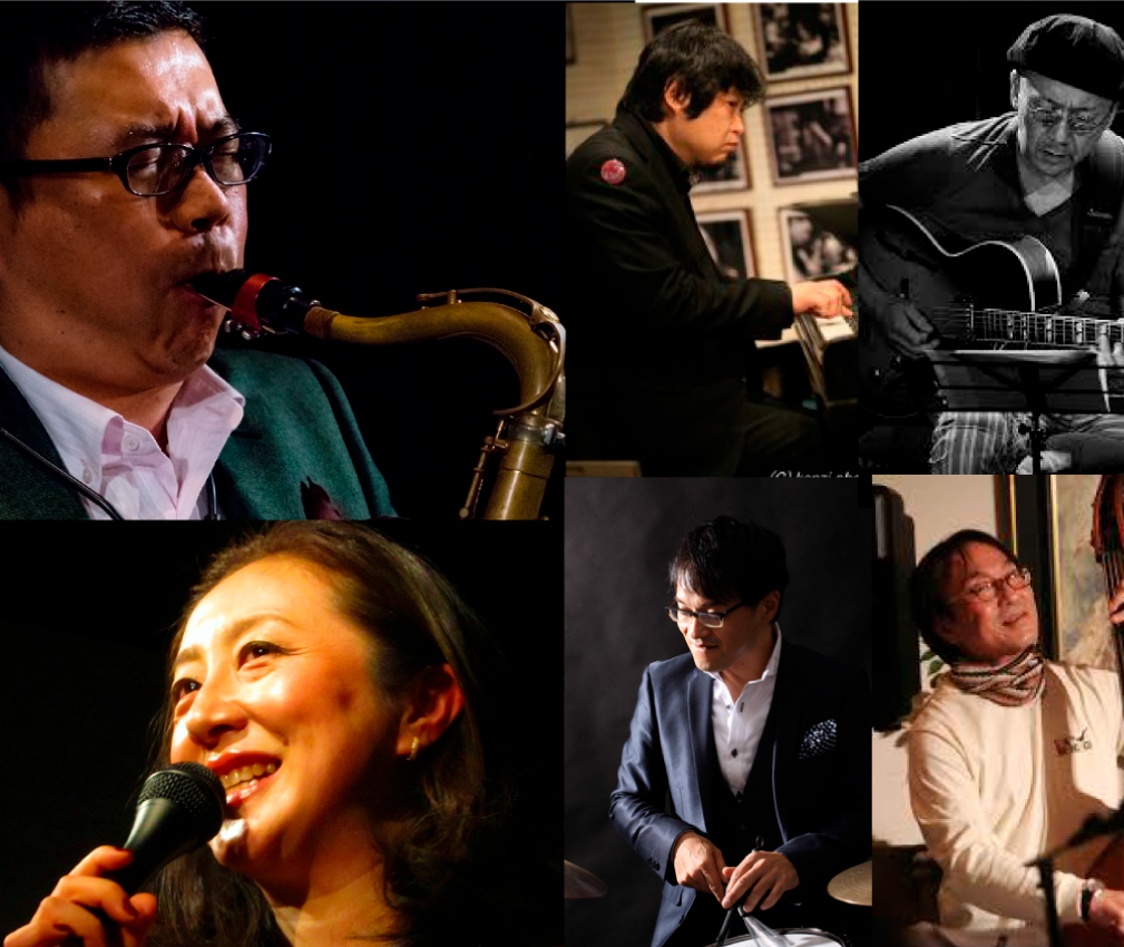 Manabu Music Ⅱ 鈴木学(ts,fl)鈴木智香子(vo)小森淳(gt)片桐一篤(p)福田義明(b)魚住英史(ds)