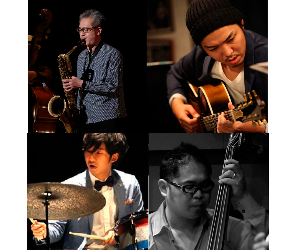 岩持芳宏(bs)Quartet 清水行人(gt)島田剛(b)浅井翔太(ds)