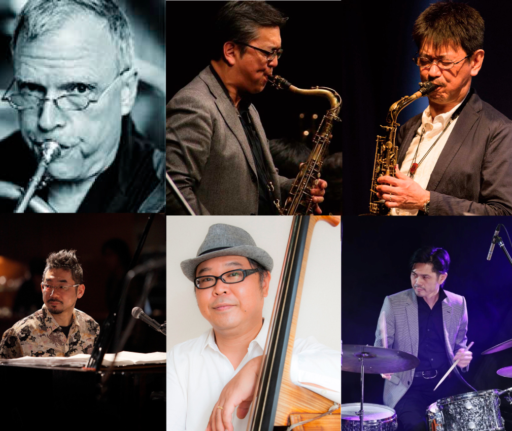The East West Alliance Jay-Kohama-Ikeda Sextet  ジェイ・トーマス(tp,sax,fl)小濱安浩(ts)池田篤(as)中島徹(p)島田剛(b)倉田大輔(ds)