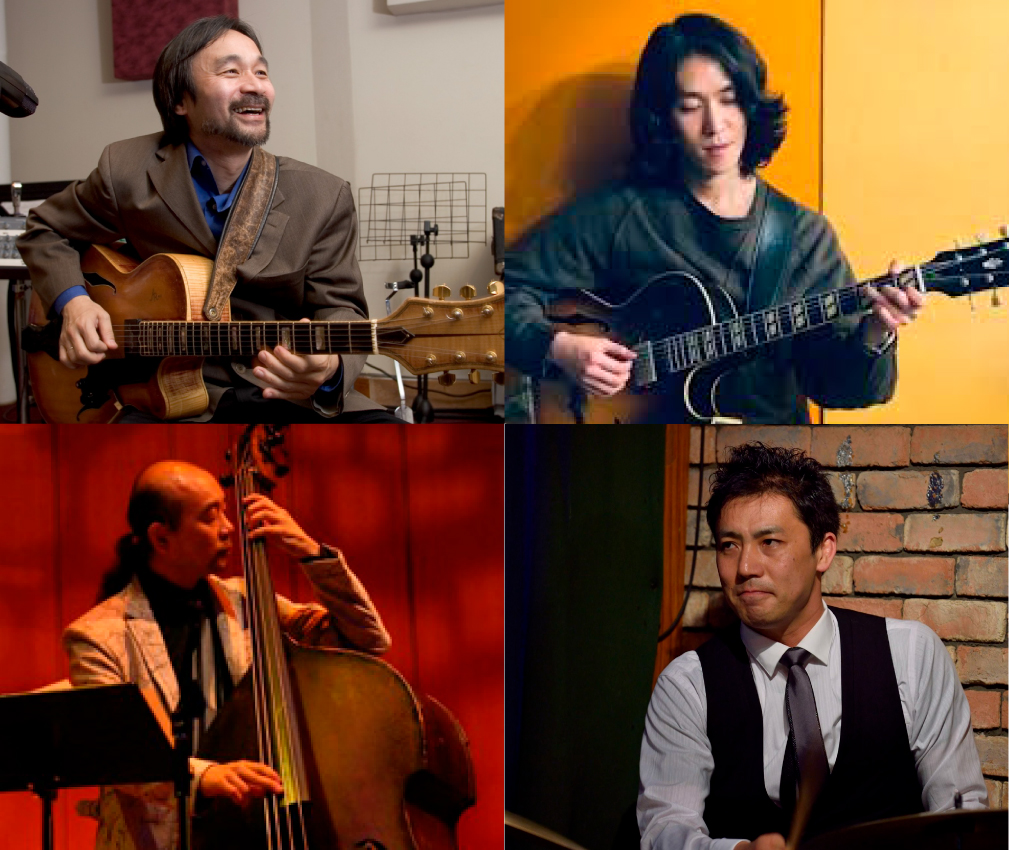 井上智(gt)Quartet 成瀬明(gt)中村新太郎(b)黒田和良(ds)