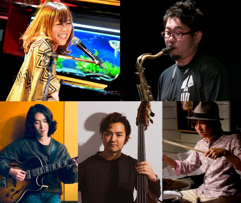 森谷ワカ(p,vo)BAND 成瀬明(gt)出宮寛之(ｂ)浅井翔太(ds)