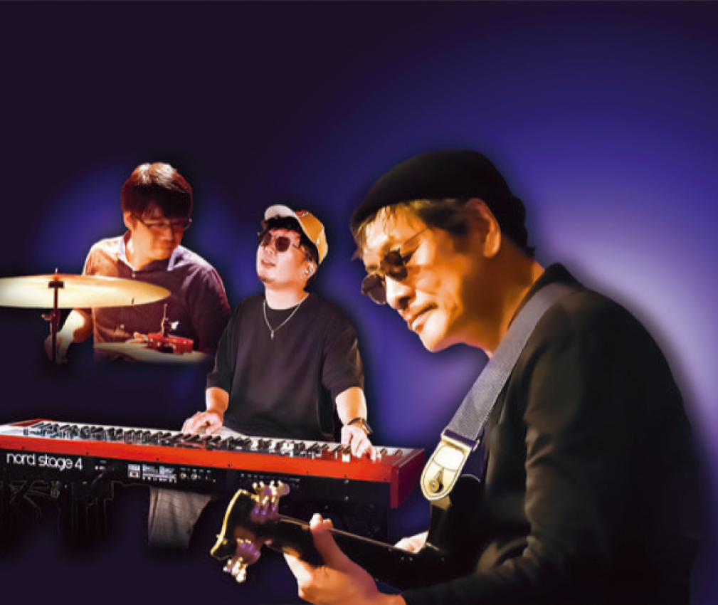 近藤房之助(vo&gt)Trio 宮川剛(ds)堀田幸祐(key)