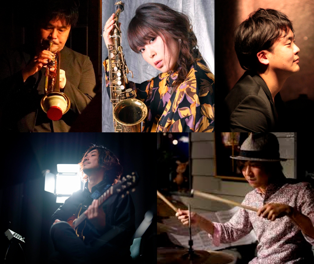長瀬 Organ Quintet 長瀬良司(tp)早川ふみ(sa)平光広太郎(org)砂掛康浩(gt)浅井翔太(ds)