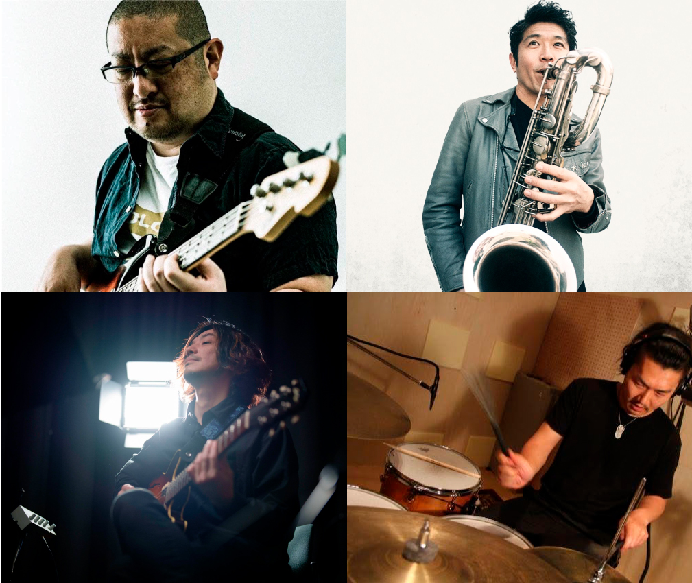 石垣篤友(eb) Session feat. Monky(sax) 砂掛康浩(gt)大森ひろ(ds)
