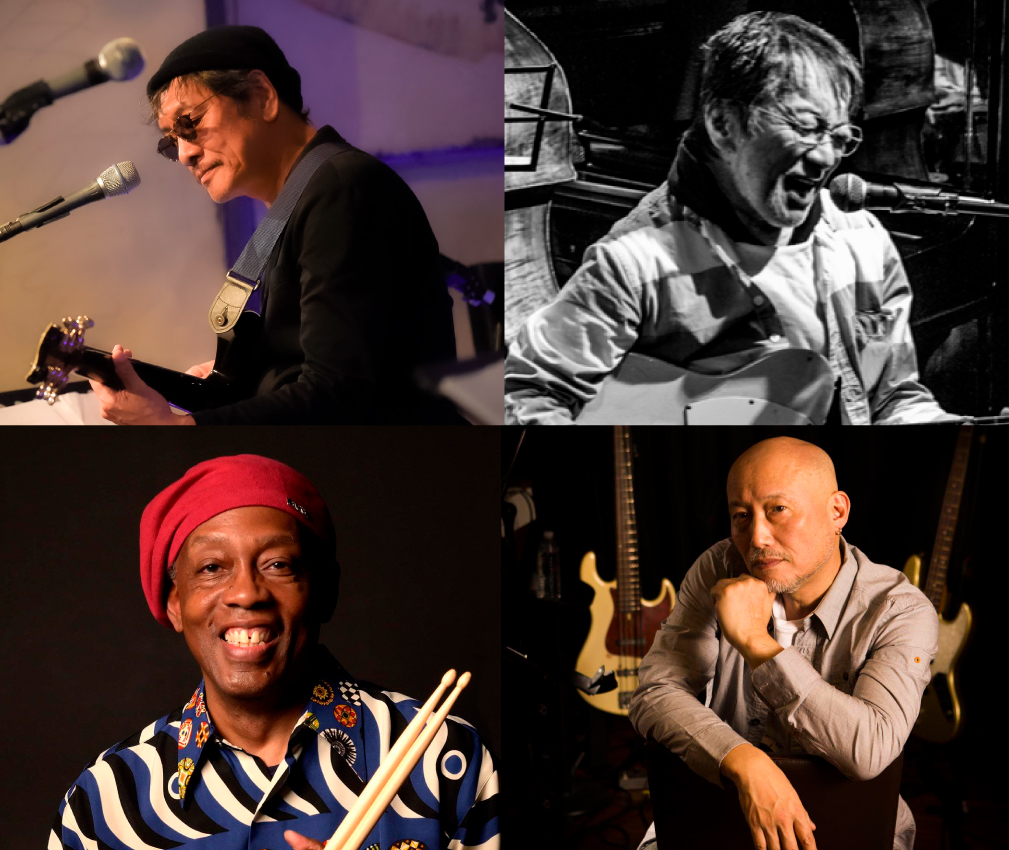 The SLOW WALKERz 近藤房之助(vo,gt)秋山一将(vo,gt)Marty Bracy(vo,ds)清水興(vo,b)