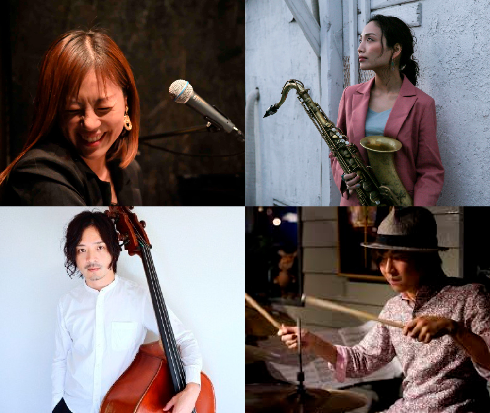 森谷ワカ(p,vo)Quartet 横原由梨子(ts)坂崎拓也(b)浅井翔太(ds)