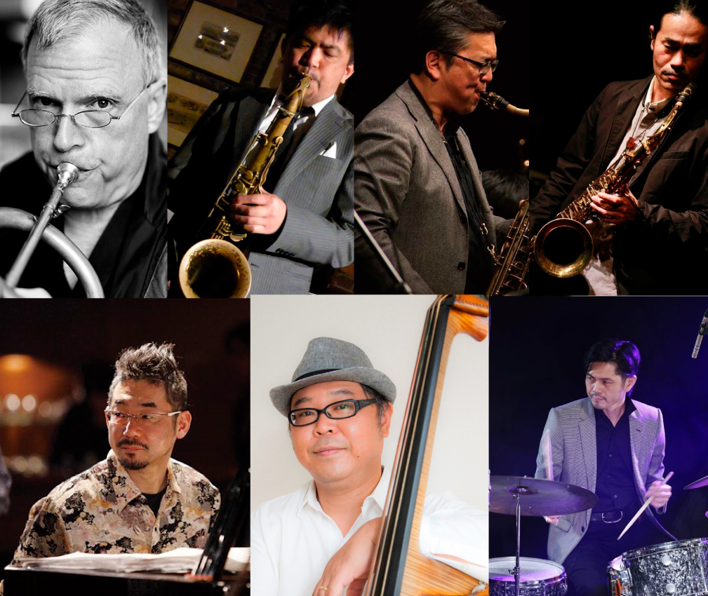 「Tenors Anyone?」ジェイ/小濱/河村/武井/4テナーズ Jay Thomas(ts)小濱安浩(ts)河村英樹(ts)武井努(ts)中島徹(p)島田剛(b)倉田大輔(ds)