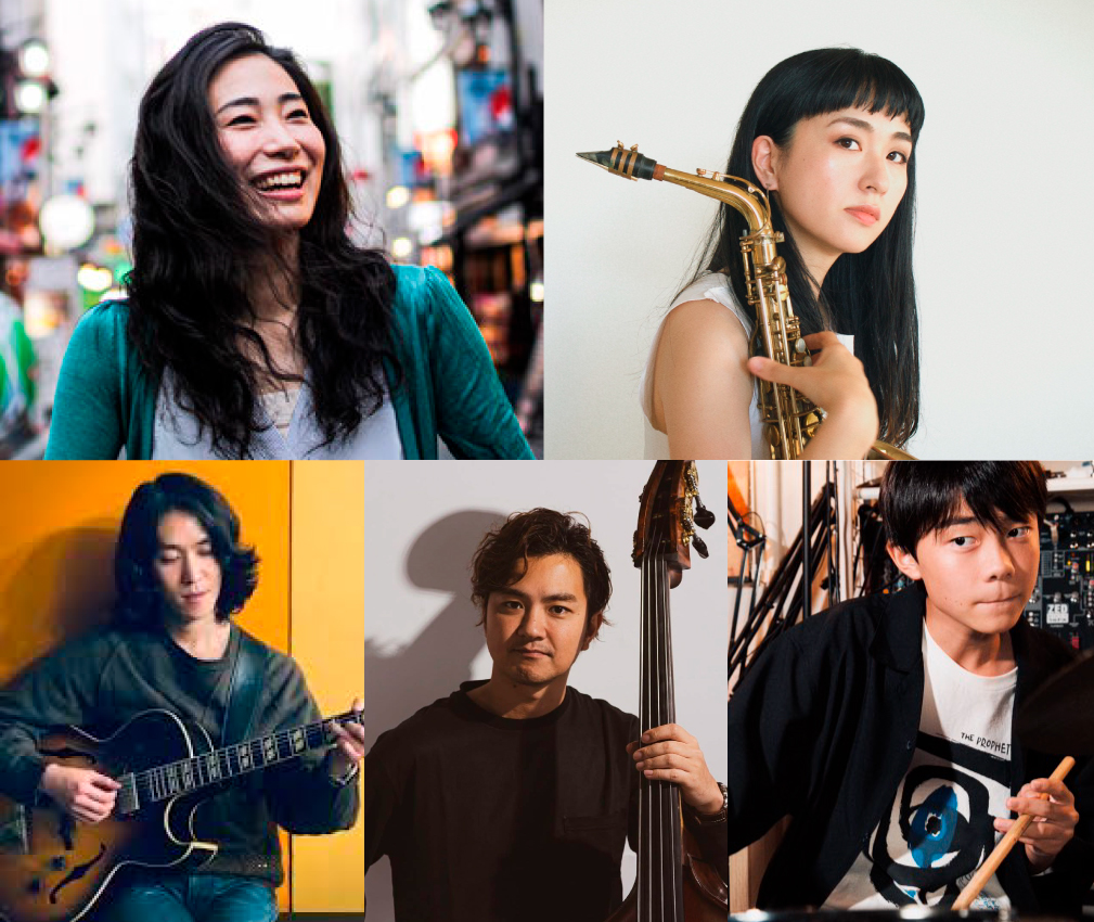 AYU NAMI Session 加納奈実(sax)纐纈歩美(as)成瀬明(gt)出宮寛之(b)西脇ハルト(ds)